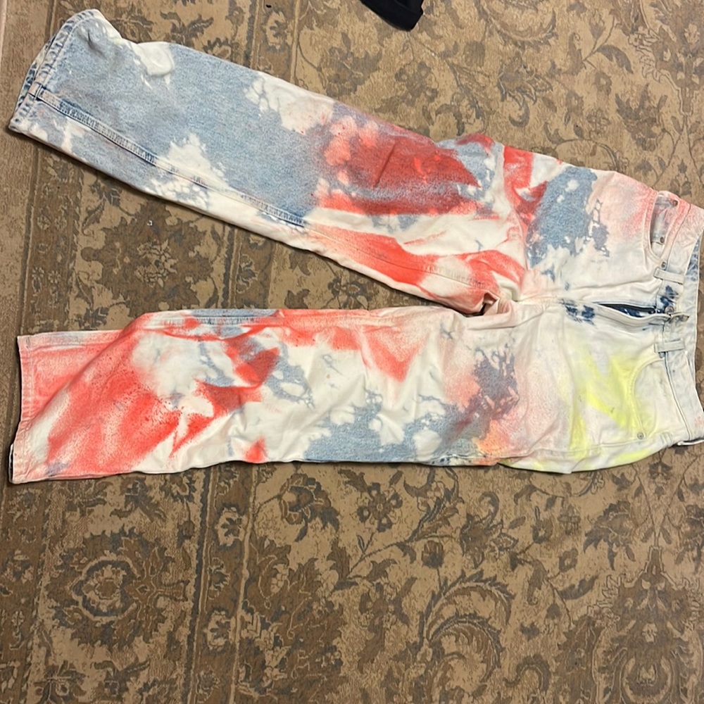 COOL ACID PAINT PANTS